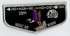 Boy Scout OA 165 Ho-Nan-Ne-Ho-Ont Lodge 1998 NOAC 25th Anniversary Flap