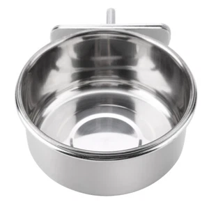 Hanging Parrot Food Water Feeding Bowl Parakeet Feeder Bird Cage Drinking Cup - Picture 1 of 7