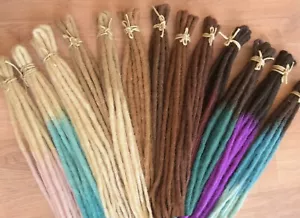 Dreadlock Extensions CROCHETED SYNTHETIC DOUBLE ENDED 30 dreads/15 extensions - Bild 1 von 31