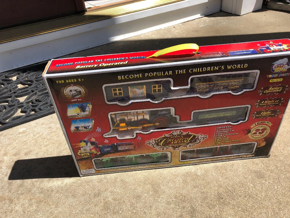 2 The Classic Train Battery Operated Christmas Tree Set Electric Light Sound