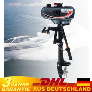 3.5PS Außenborder Motor Viertakt Benzinmotor Fischerboot Bootsmotor 2Takt - Bild 1 von 12