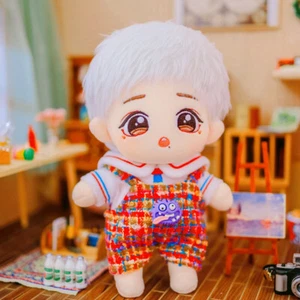 Bambola di cotone peluche 20 cm Xiaozhan bambole umane figura peluche giocattolo invia un vestito - Foto 1 di 8