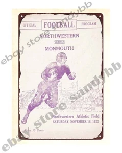 1922  Football Program metal tin sign reproduction art - Picture 1 of 4