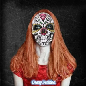 SN-B1-2 Unisex Day of the Dead Full Face Costume Mask Diamond - Picture 1 of 4