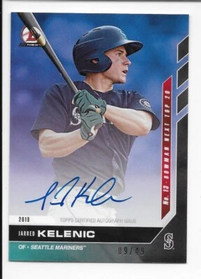 2019 Topps Bowman Next /49 JARRED KELENIC Top 20 RC Auto - Atlanta Braves - Image 1 of 2