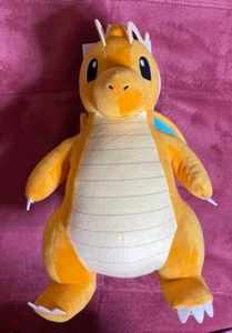 BANPRESTO Pokémon Mega Soft Plush Dragonite Japan NEW - Picture 1 of 6