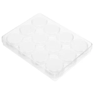1 Set Vetrina Pietre Preziose Multiuso Coperchio Trasparente Scatole Portaoggetti Sciolte - Foto 1 di 12