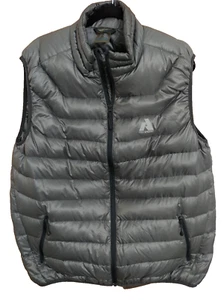 Eddie Bauer Vest Mens XL Grey Goose Down Puffer Quilted First Ascent Packable - Picture 1 of 8