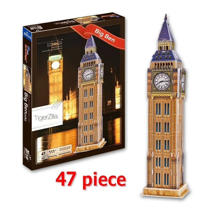 Big Ben London 3D Puzzle Model England UK Gift Z-B035 - Image 1 of 1