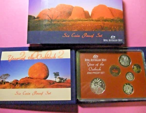 2002 Australia YEAR OF THE OUTBACK Mint Proof 6-Coin Display Set, Case, Box, CoA - Picture 1 of 4