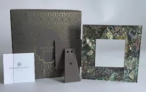KENDRA SCOTT - Crackle Abalone 4” X 4” Square Stone Picture Frame - PLEASE READ - Picture 1 of 21