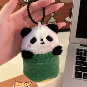 Plush Wallets Lovely Capybara Coin Purse Pendant Storage Bag Panda Coin Pouch - Picture 1 of 10