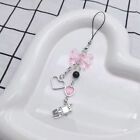 Pink Beads Chain Anime Pendant Key Chain  Phone Charm Key Chain