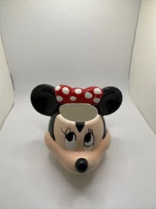 Disney Minnie Testa di Topo con Fiocco 3D Ceramica Tazza Caffè Fioriera Applausi - Foto 1 di 7