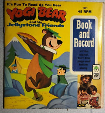 YOGI BEAR Jellystone Friends (1974) Peter Pan 7" 45 RPM vinyl record/book VG+