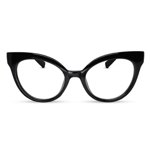 Gafas de lectura más duraderas con cuerno de gran tamaño ojo de gato para mujer audaz lector de marco grande - Imagen 1 de 36