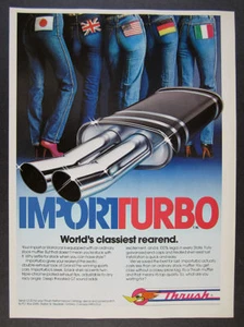 1981 Thrush Importurbo Muffler color illustration art vintage print Ad - Picture 1 of 1