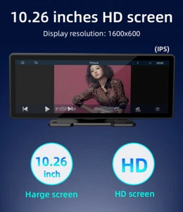 Pantalla Táctil Inalámbrica HD BT 32GB Android Auto WiFi Portátil 10" GPS Apple Carplay - Imagen 1 de 22