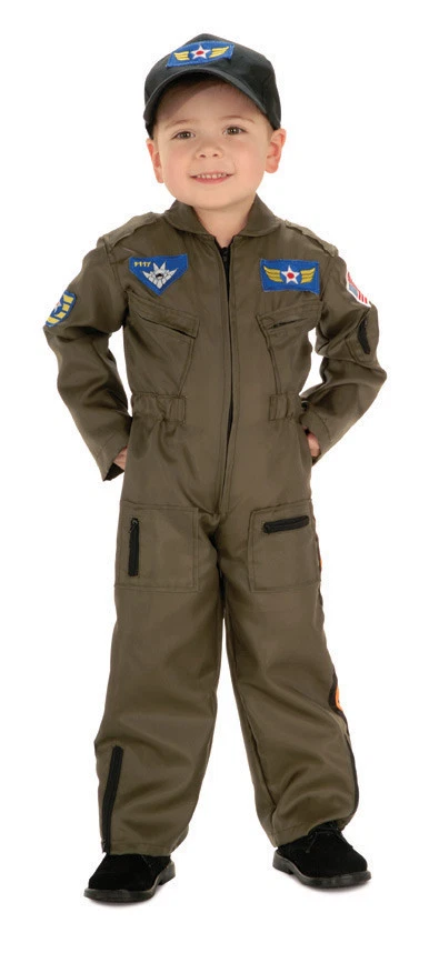 YOUNG AMERICAN HEROES AIR FORCE FIGHTER PILOT COSTUME BOYS SIZE SMALL 4-6 - Image 1 of 1