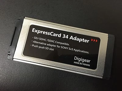 SD/SDHC/SDXC to Expresscard Adapter Reader for SONY SXS Pro Card application - Image 1 of 2