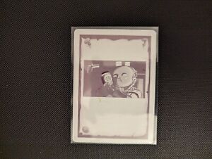 LUNCH BOX LEFTOVERS 1/1 PRINTING PLATE Robocop Card Back NM RARE