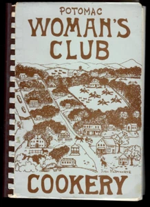 Potomac Woman's Club Cookery cookbook & historical landmark illustrations (1977) - Picture 1 of 9