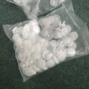 Screw Caps Covers Head 14mm Push Fit Furniture White - Picture 1 of 5