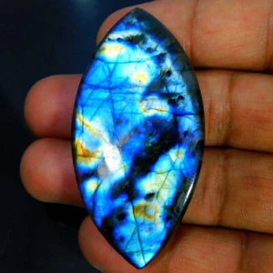 86,55 quilates. Piedra preciosa cabujón marquesa labradorita pulida diamante único natural - Imagen 1 de 3