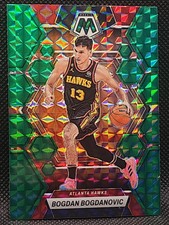 2022-23 Panini Mosaic Green Mosaic Bogdan Bogdanovic Hawks Prizm Card Mint