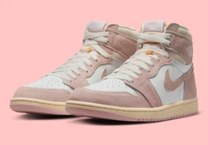 Nike Air Jordan 1 Retro High OG Womens Size US 6 'Washed Pink' Casual Sneakers ✅ - Picture 1 of 9