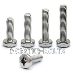#6-32 Phillips Pan Head Screws, Stainless Steel, Various Lengths, Coarse Thread - Picture 1 of 22