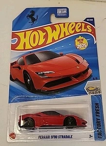 Hot Wheels NEW Case J 2025 Ferrari SF90 Stradale Red (FREE SHIPPING) - Picture 1 of 2