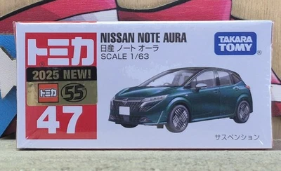 TOMICA #47 NISSAN NOTE AURA ESCALA 1/63 NUEVO EN CAJA [WYL] ¡¡STOCK EE. UU.!!! Foto 1 de 4