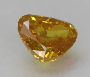 0,28 Karat intensives Orange SI2 Birnenform natürlicher MINED Diamant 4,37 x 3,68 mm VIDEO - Bild 1 von 3