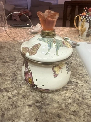 MACKENZIE CHILDS MARIPOSA JARDÍN TAPA AZUCARERO Foto 1 de 4