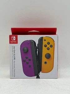 Nintendo Switch Neon Purple Joy-Con with Wrist Strap SEALED - Picture 1 of 7