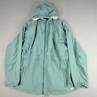 Chaqueta cortavientos Pacific Trail vintage para hombre mediana verde con capucha cremallera empacable Foto 1 de 4
