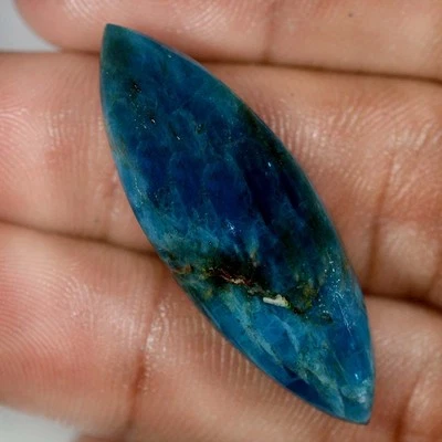 38.35 Cts 100% Natural Excellent Apatite Cabochon 14x42 mm Loose Gemstone NR31 - Image 1 of 2