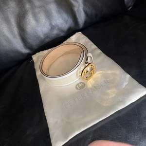 Gucci Gürtel Weiß, Doppel-G-Schnalle, Größe 90 Cm Leder - Bild 1 von 9
