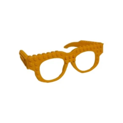 Lego Building Block Style Novelty Glasses For Kids Yellow Plastic Frame - Image 1 of 4