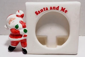 Cornice portafoto vintage Babbo Natale e me - Babbo Natale 3D - ceramica / senza vetro - Foto 1 di 4