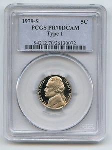 1979 S 5C Jefferson Nickel Proof PCGS PR70DCAM - Picture 1 of 1