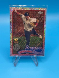 2024 Topps Chrome #T89C-65 Josh Jung 1989 35th Ann Silver Pack Mojo Refractor - Picture 1 of 2