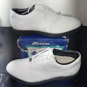 Mizuno Soft Trax Golf Cleats Shoes White Men's 10 Item 5914 Deadstock - Picture 1 of 17