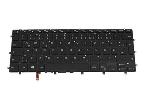 Teclado original Dell Precision 15 (5520) DE (alemán) negro/negro con respaldo - Imagen 1 de 2