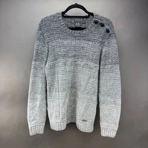 A|X Armani Exchange Mens Gray Gradient Pullover Sweater Size M - Picture 1 of 4