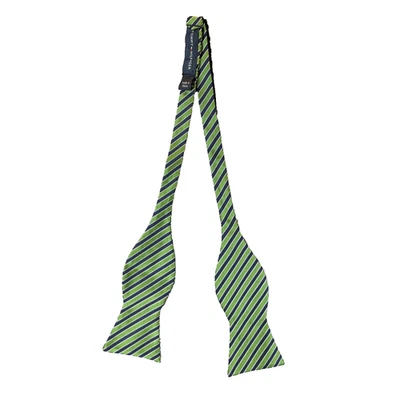 Tommy Hilfiger Pajarita Verde Rayas Tradicional Formal Seda Foto 1 de 4