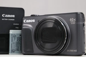 Near Mint Canon PowerShot SX720 HS Black w/Battery English OK - Picture 1 of 17