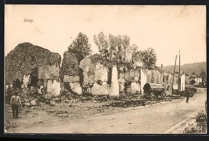 CPA Sivy, lieu en ruines 1917 - Picture 1 of 2