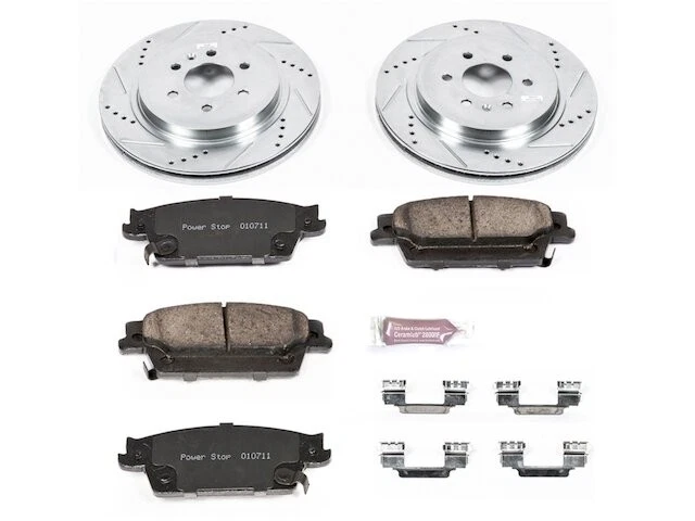 Kit de pastillas de freno trasero y rotor para 04-09 Cadillac SRX JQ48K2 Foto 1 de 1